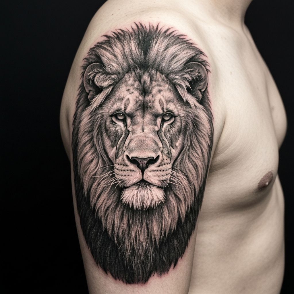 Lion Wildlife tattoo