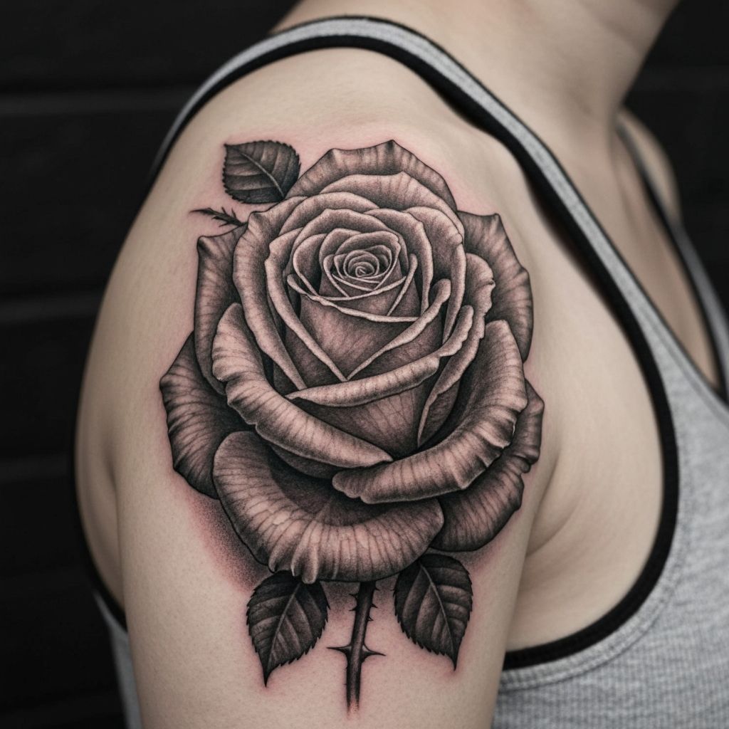 Rose Detail tattoo