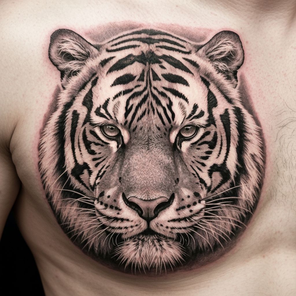 Tiger Portrait tattoo